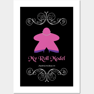 Roll Model, pink, dark Posters and Art